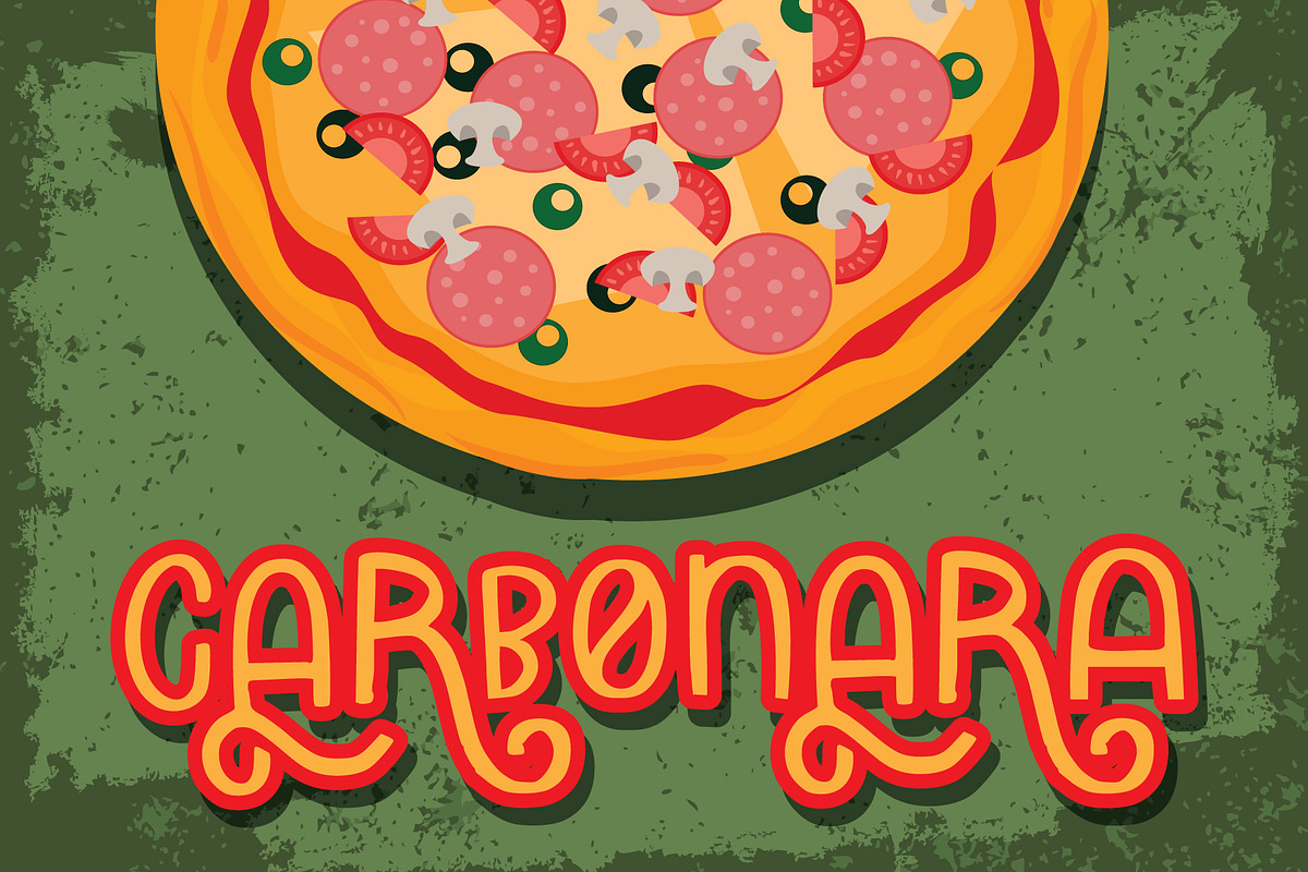 carbonara, a Slab Serif Font by Mariyana (Photo 2 of 5)