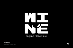Wine Wordmark Logo, a Branding & Logo Template by Akdesain