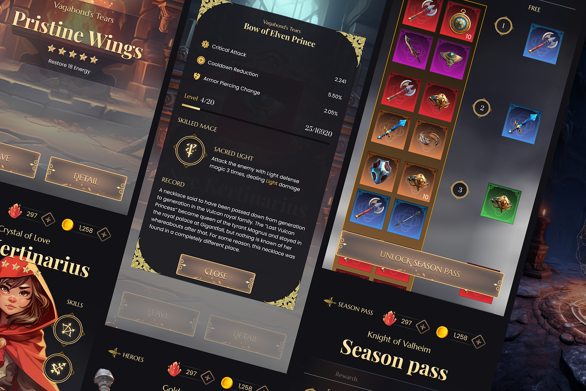 Knight of Valheim GUI Kit, an UI Kit Template by Timber Store (Photo 5 of 8)