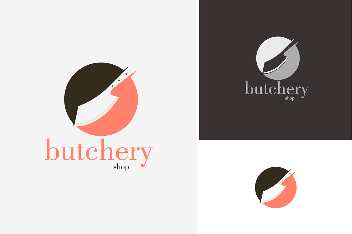 minimalist knife kitchen logo icon, a Branding & Logo Template by Pyruos ID