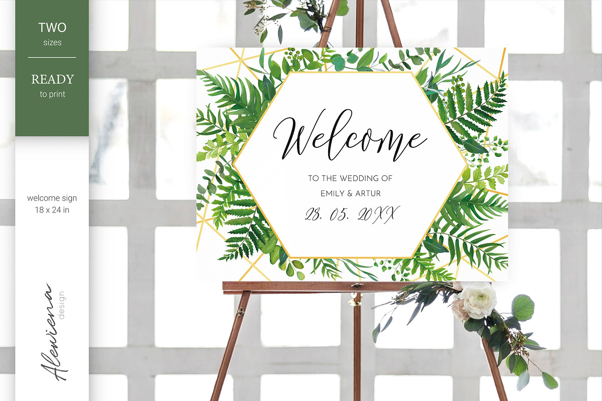 Luxury Green - wedding stationery, an Invitation Template by Alewiena (Photo 10 of 12)