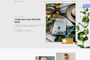 ET Publisher - Book Joomla Template