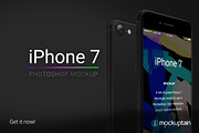 Iphone 7 Mockup Angled Black, an iPhone Mockup by mockuptain (Thumbnail 7 of 7)