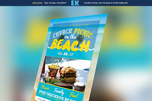 Church Picnic on the beach Flyer
