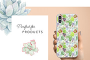 Watercolor Succulent Illustrations, an Illustration by One and Only Paper (Thumbnail 5 of 6)