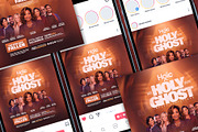 Holy Ghost Conference Church Flyer P, a Social Media Template by church flyer templates (Thumbnail 10 of 10)