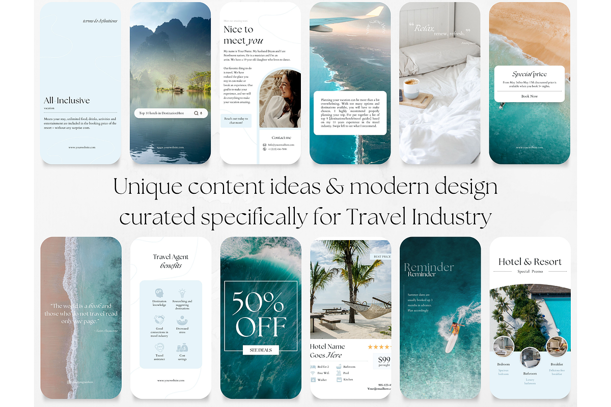 70 Travel Social Media Stories, a Social Media Template by PatternLab. (Photo 5 of 8)