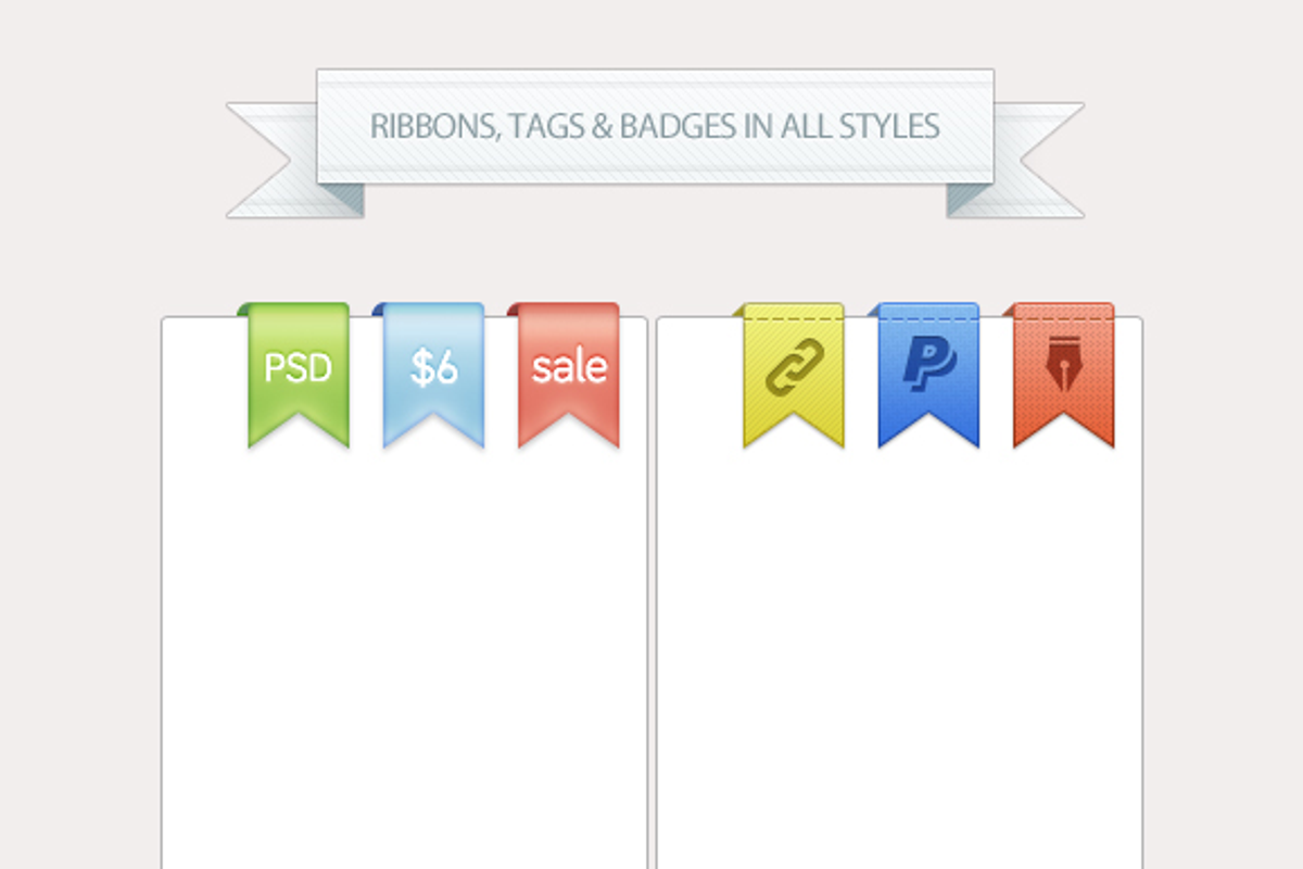 Ribbons, Tags, Badges, a Templates & Theme by Pixlsby.me (Photo 1 of 4)