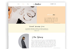 Amber Wix Website Template