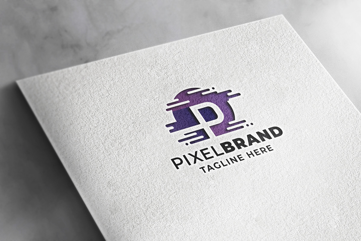 Pixel Brand Letter P Pro Logo Templa, a Branding & Logo Template by Design_Planet (Photo 4 of 4)