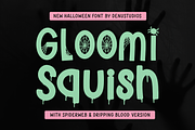 Gloomi Squish | New Halloween Font, a Handwritten Font by Denustudios (Thumbnail 1 of 12)