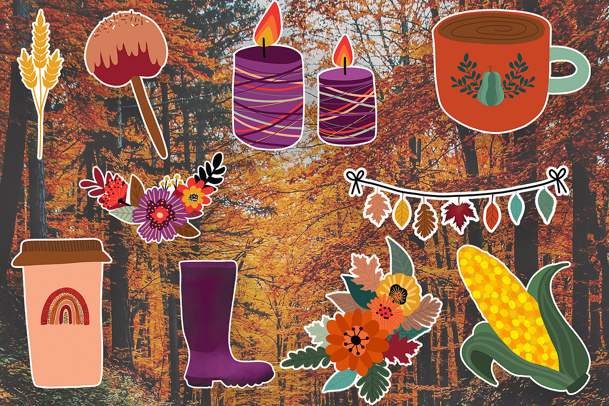 November Stickers for Cricut | Fall, an Illustration by illuztrate (Photo 7 of 10)