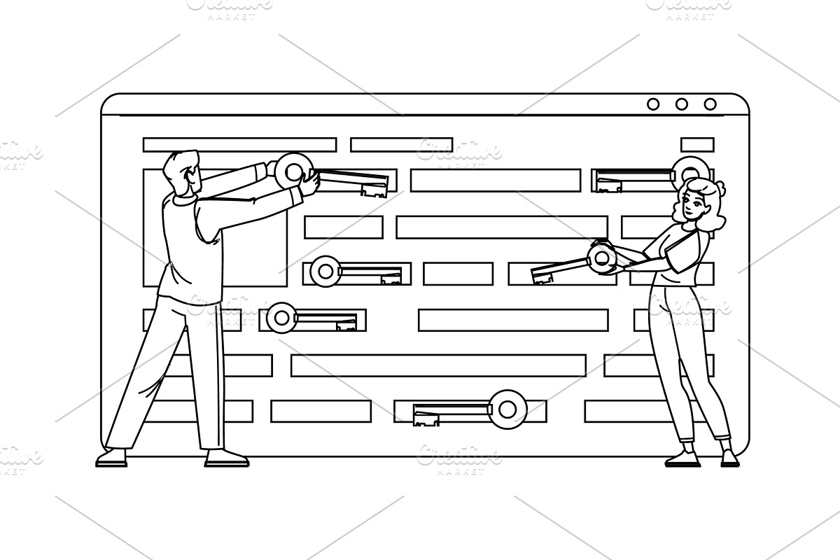 301 keyword stuffing vector, a Finance Illustration by pikepicture