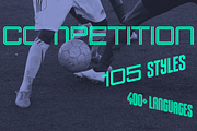 Competition Complete, a Sans Serif Font by Sportsfonts (Thumbnail 1 of 9)