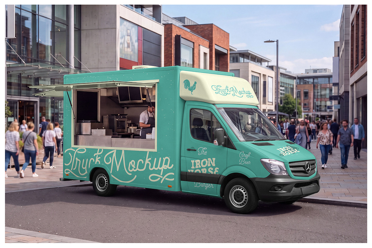 Food Truck Mockups - Vehicle Mockups, an Advertising Mockup by Mr.Mockup™ (Photo 8 of 14)