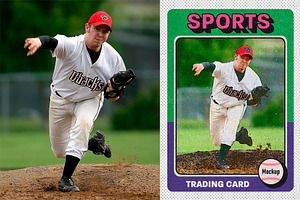 Sports Trading Card Mockup