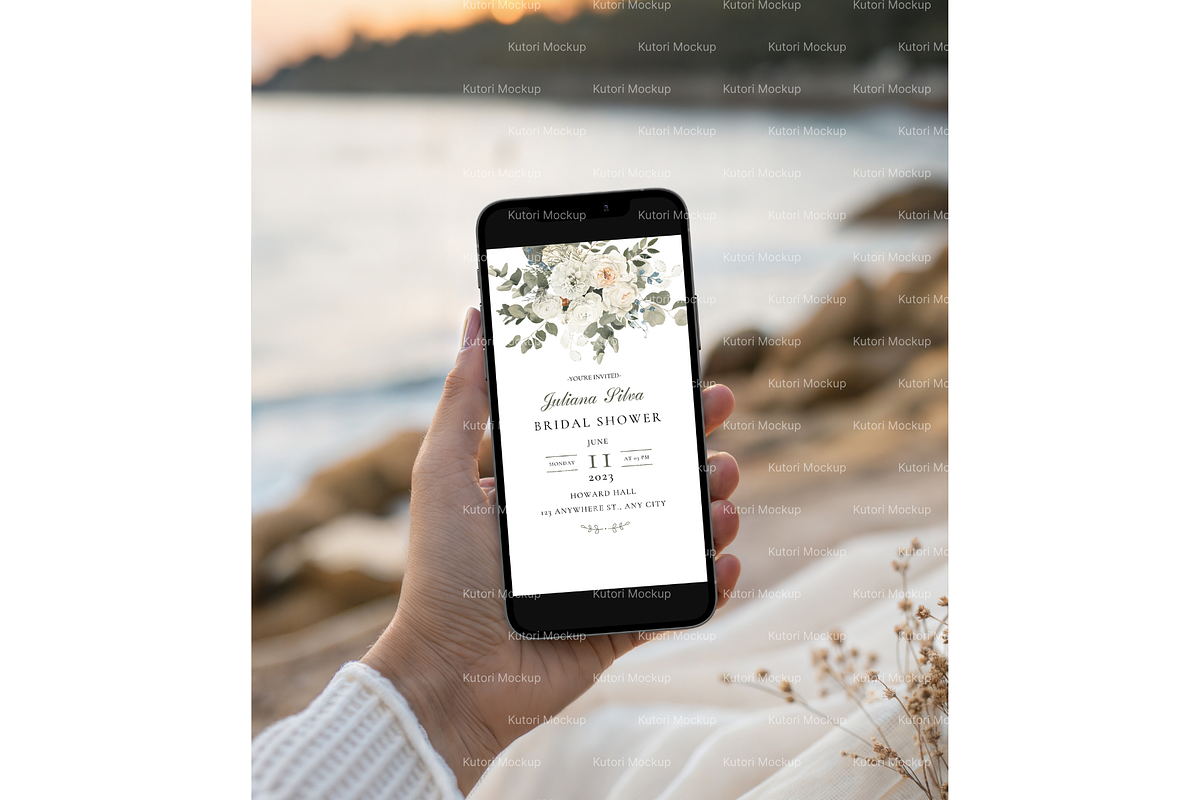 Sunset Beach iPhone Mockup, a Product Mockup by MockupWizard (Photo 4 of 5)