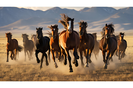 plains steppe landscape herd ai, a Background Photo by pikepicture
