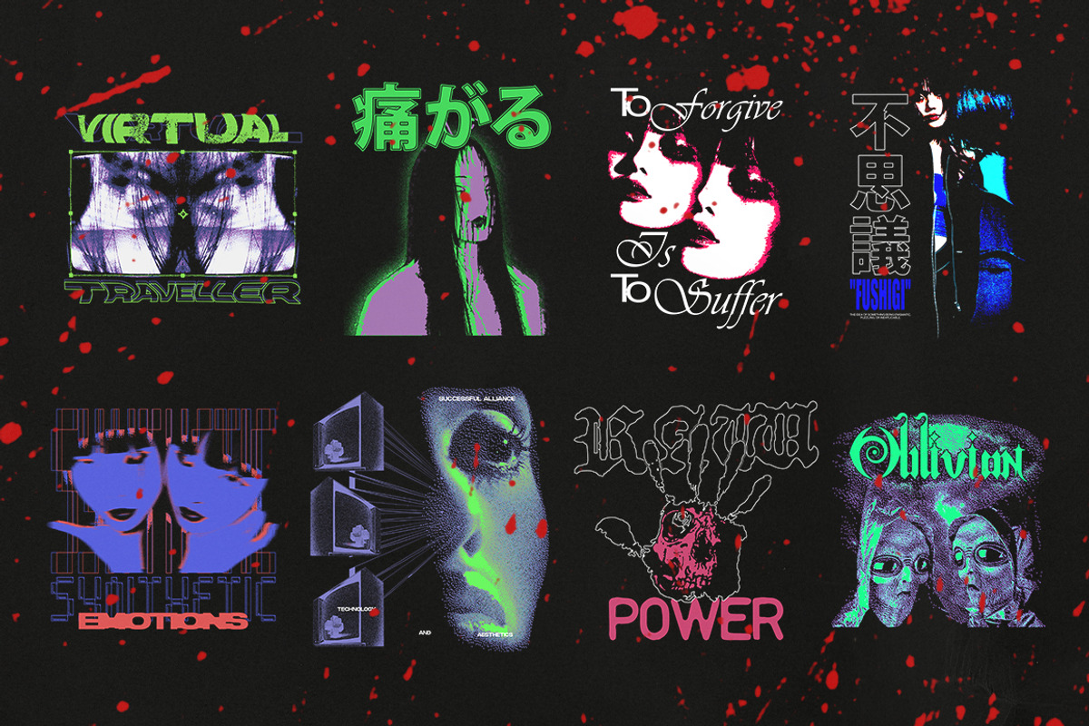 40+ Dark Vibes Designs Bundle, an Object Graphic by Pahlevi Studio (Photo 2 of 6)