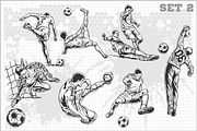 Soccer labels + 30 players, an Illustration by Digital-Clipart (Thumbnail 3 of 5)
