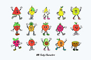 Tutti Frutti Cartoon Characters, an Illustration by The Isian (Thumbnail 2 of 17)