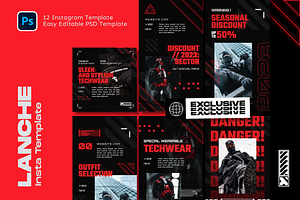 Lanche Techwear Instagram Template