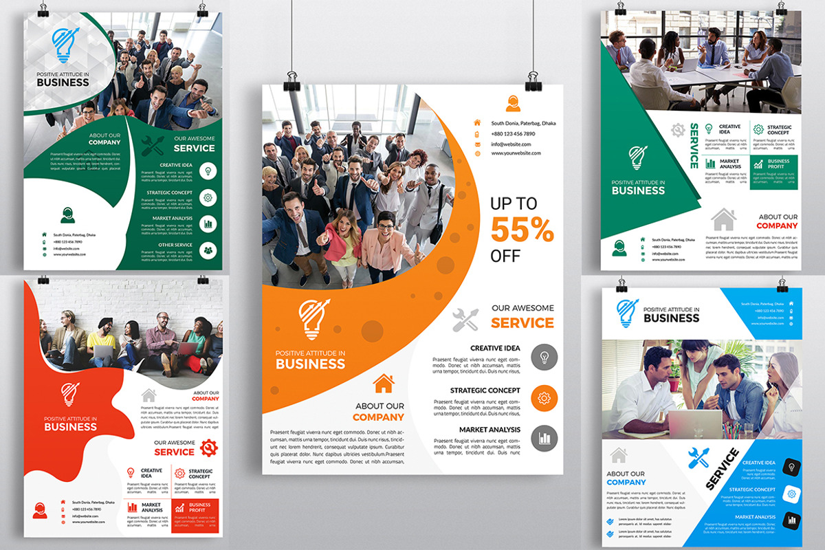 250+ Flyers Bundle 98% OFF, a Flyer Template by Imagine Design Studio (Photo 5 of 44)