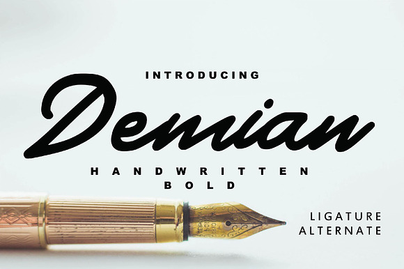 Demian - Handwritten Bold Typeface preview 7