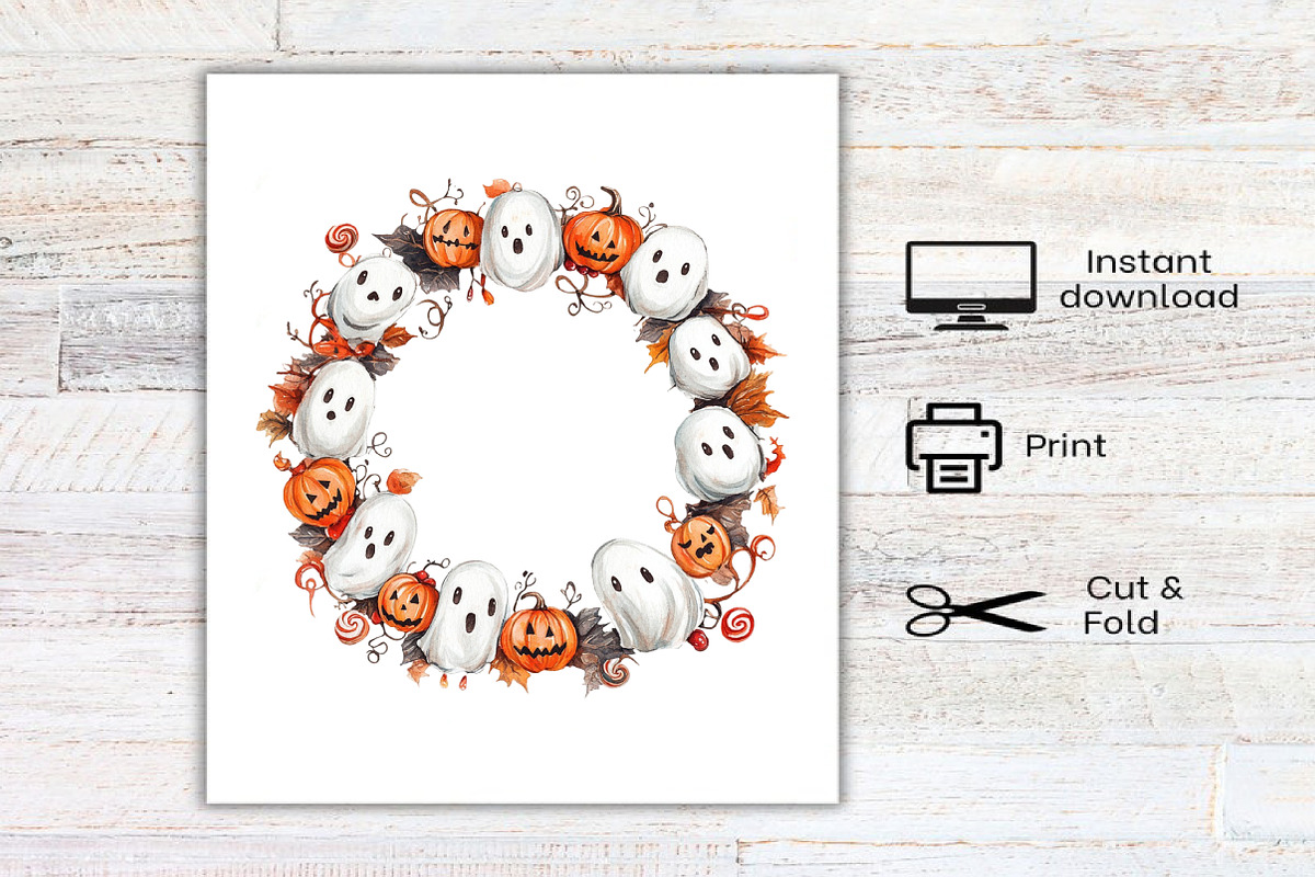 Watercolor Whimsy Halloween Frames, an Illustration by Canvas Craft (Photo 8 of 8)