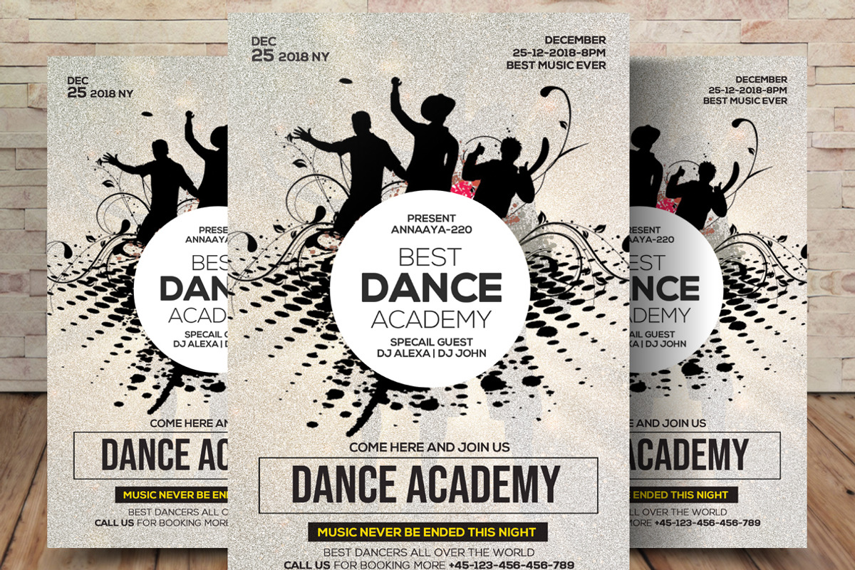 Dance Academy Flyer, a Flyer Template by graphicforest