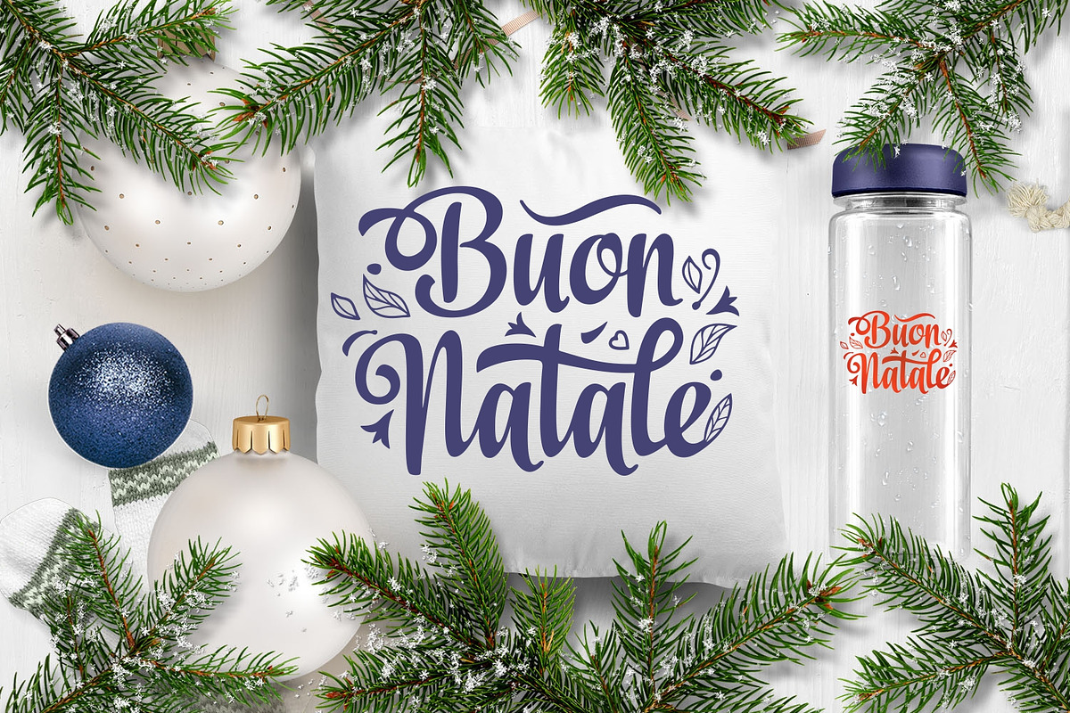 Buon Natale svg Italian Christmas, an Object Graphic by Zoya Miller (Photo 3 of 9)