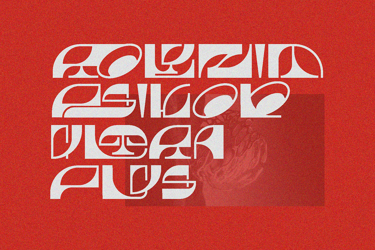 Rolyzim Experimental Alien Font, a Symbol Font by Erifqizefont (Photo 2 of 10)