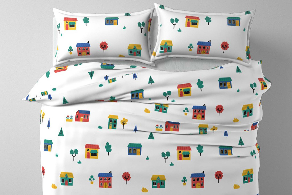 Colorful Town Pattern & Illustration, a Decorative Illustration by Irina Ostapenko (Photo 5 of 5)