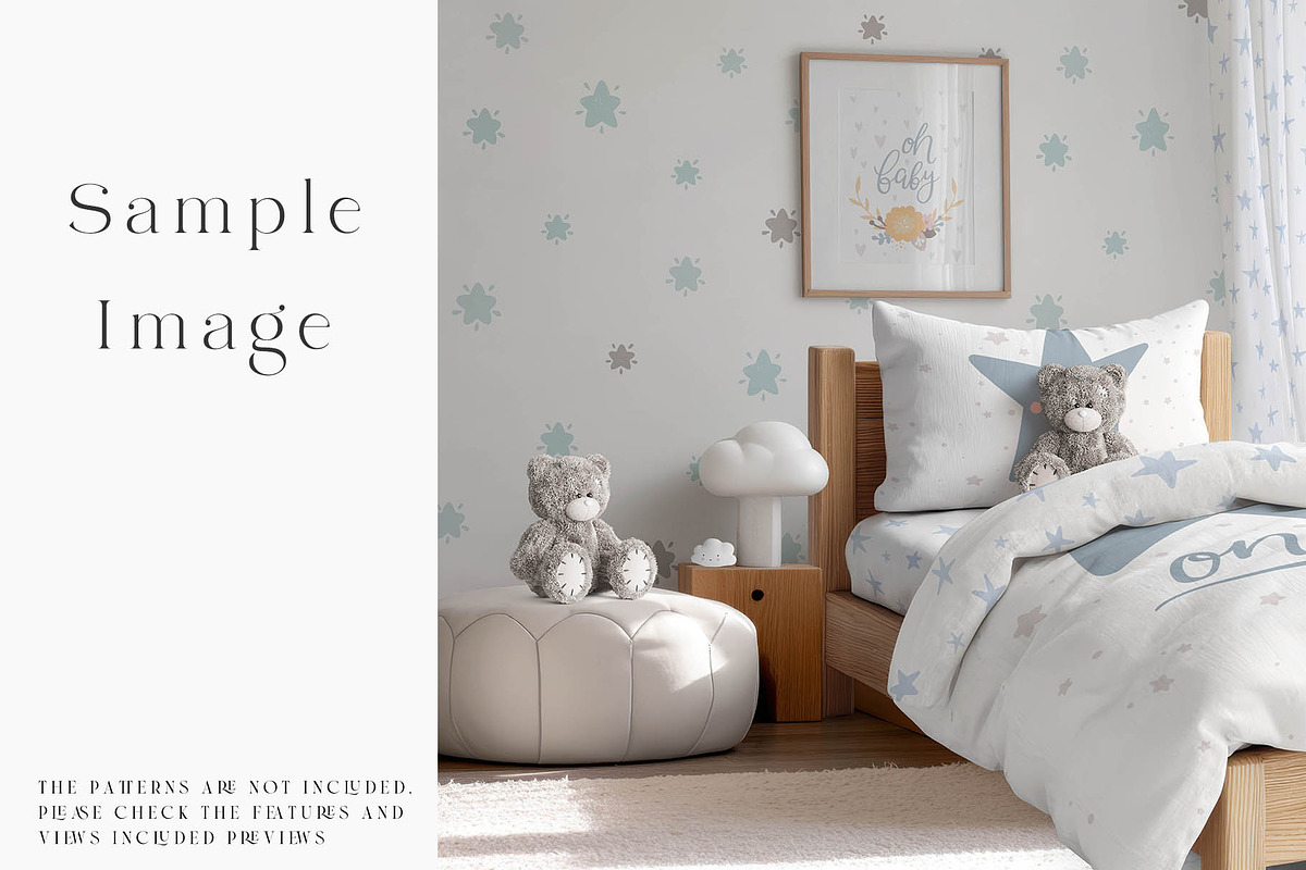 Toddler's Bedding & Wall Mockups, a Mockup by mock-ups (Photo 9 of 30)