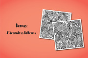 Floral Doodles Collection, a Decorative Illustration by Elinorka (Thumbnail 14 of 14)