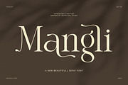 Mangli Elegant Display Serif Font, a Serif Font by Graphicxell (Thumbnail 1 of 8)