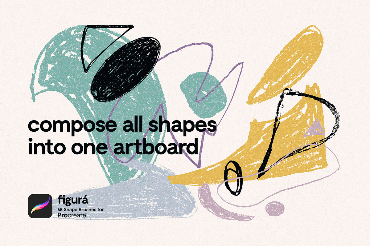 Figurá: 65 Procreate Shape Brushes, a Brush Add-On by nicholasasmita (Photo 6 of 12)