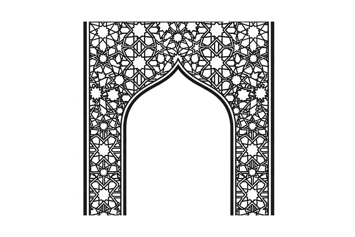 Islamic Arch Window Vector Bundle, an Illustration by yasushie (Photo 11 of 51)