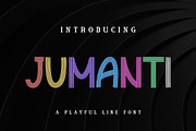 Jumanti - Playful Multiline Font, a Sans Serif Font by Bayuktx (Thumbnail 6 of 6)