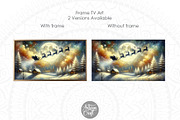 Santa flying Frame TV art background, a Background Graphic by Artisan Craft (Thumbnail 4 of 8)