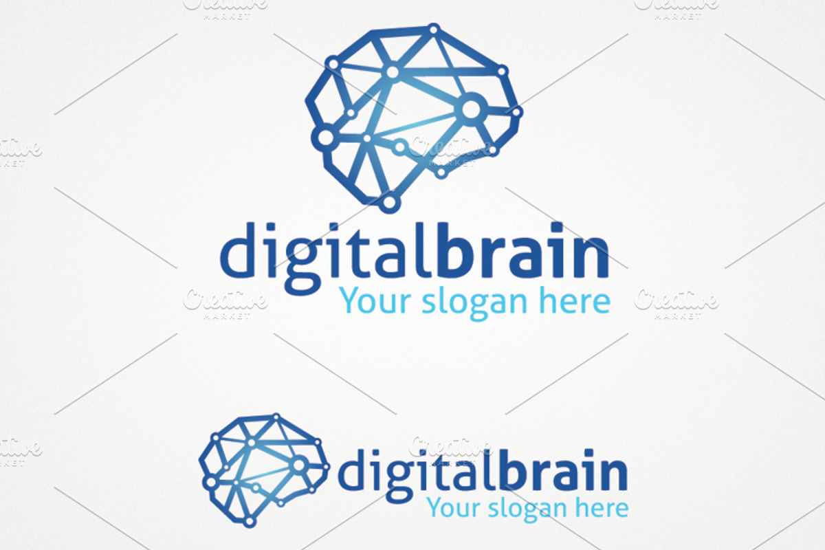 Digital Brain Logo Template, a Branding & Logo Template by Dizaino-paslaugos (Photo 2 of 3)