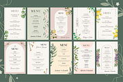 10 Elegant Wedding Menu Templates, a Templates & Theme by TemplateCastleStore (Thumbnail 2 of 9)