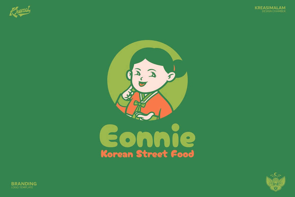 Eonnie Logo Template, a Branding & Logo Template by Kreasi Malam (Photo 1 of 12)