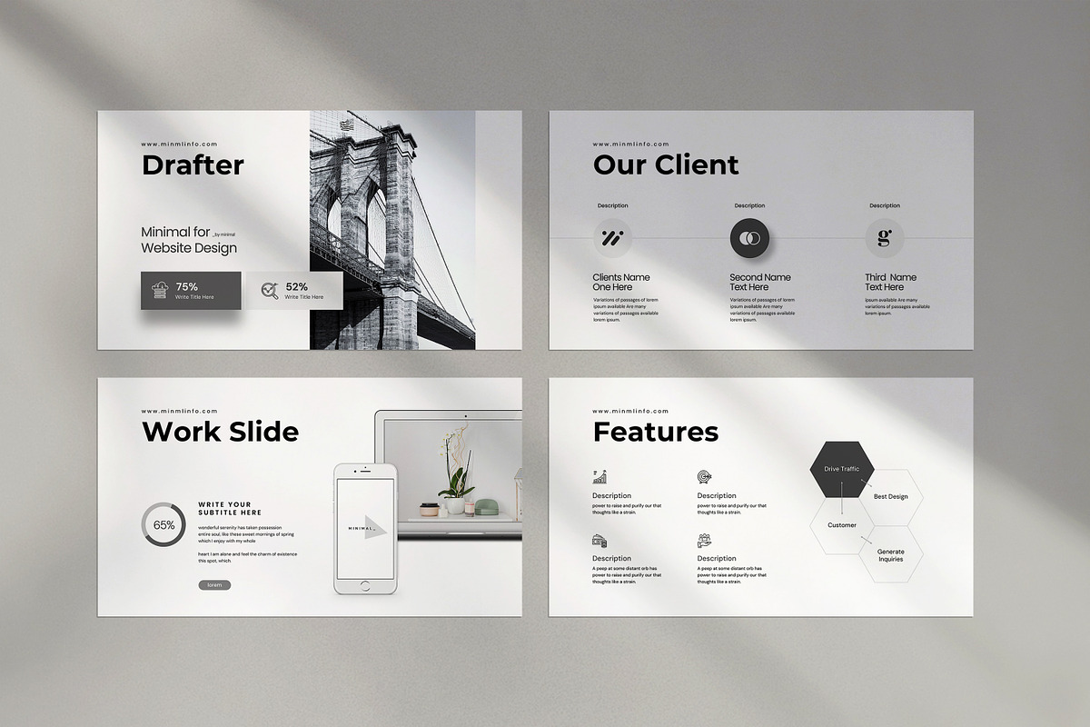 Minml Presentation Template, a Presentation Template by evgenystudio (Photo 7 of 28)