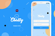 Chatty Mobile UI Kit, an UI Kit Template by Web Donut (Thumbnail 1 of 7)