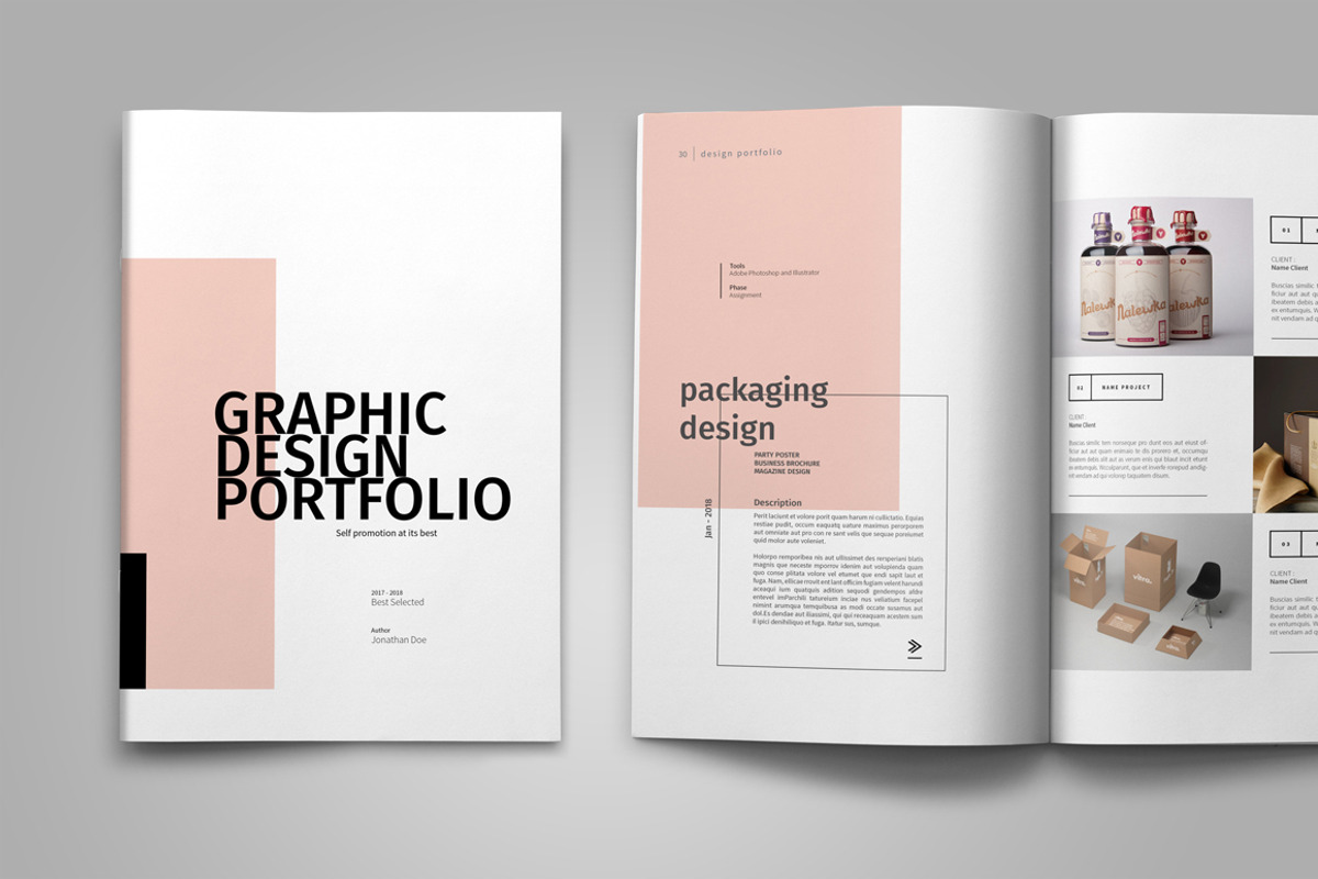 Graphic Design Portfolio Template, a Brochure Template by adekfotografia (Photo 19 of 29)