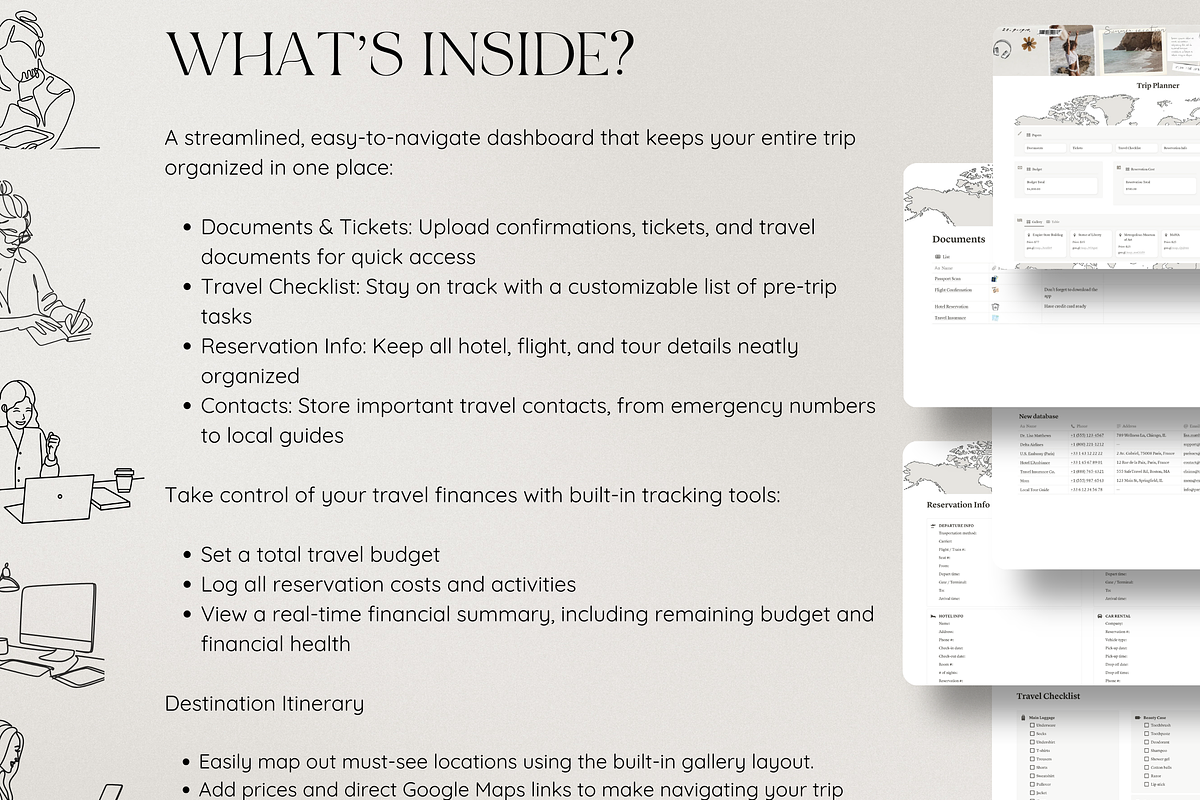 Notion Travel Planner, a Websites & App Template by Asha Glenn Design Studio (Photo 11 of 11)