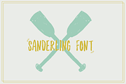 Sanderling Textured Font, a Script Font by Lettering Supply Co. (Thumbnail 16 of 17)