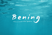 Bening, a Handwritten Font by Bluestudio (Thumbnail 1 of 8)