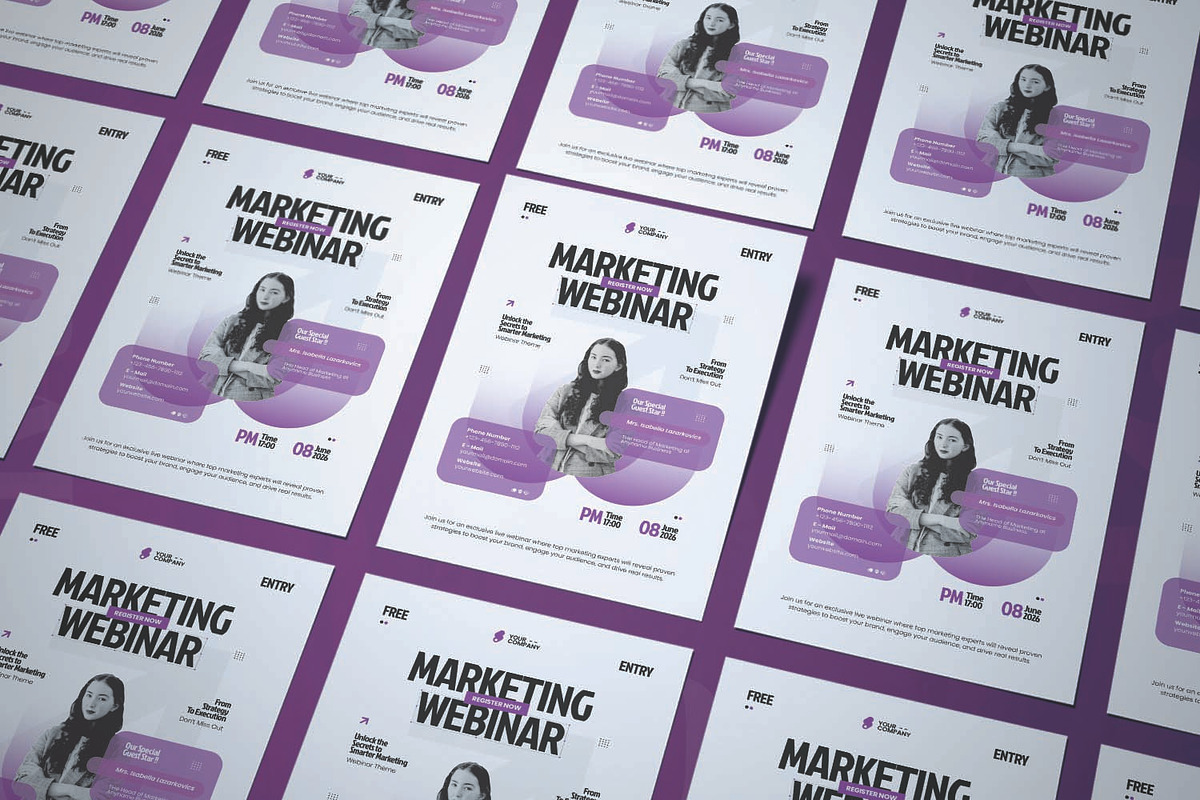 Future in Motion Webinar - Flyer, a Flyer Template by AQR Studio (Photo 2 of 2)